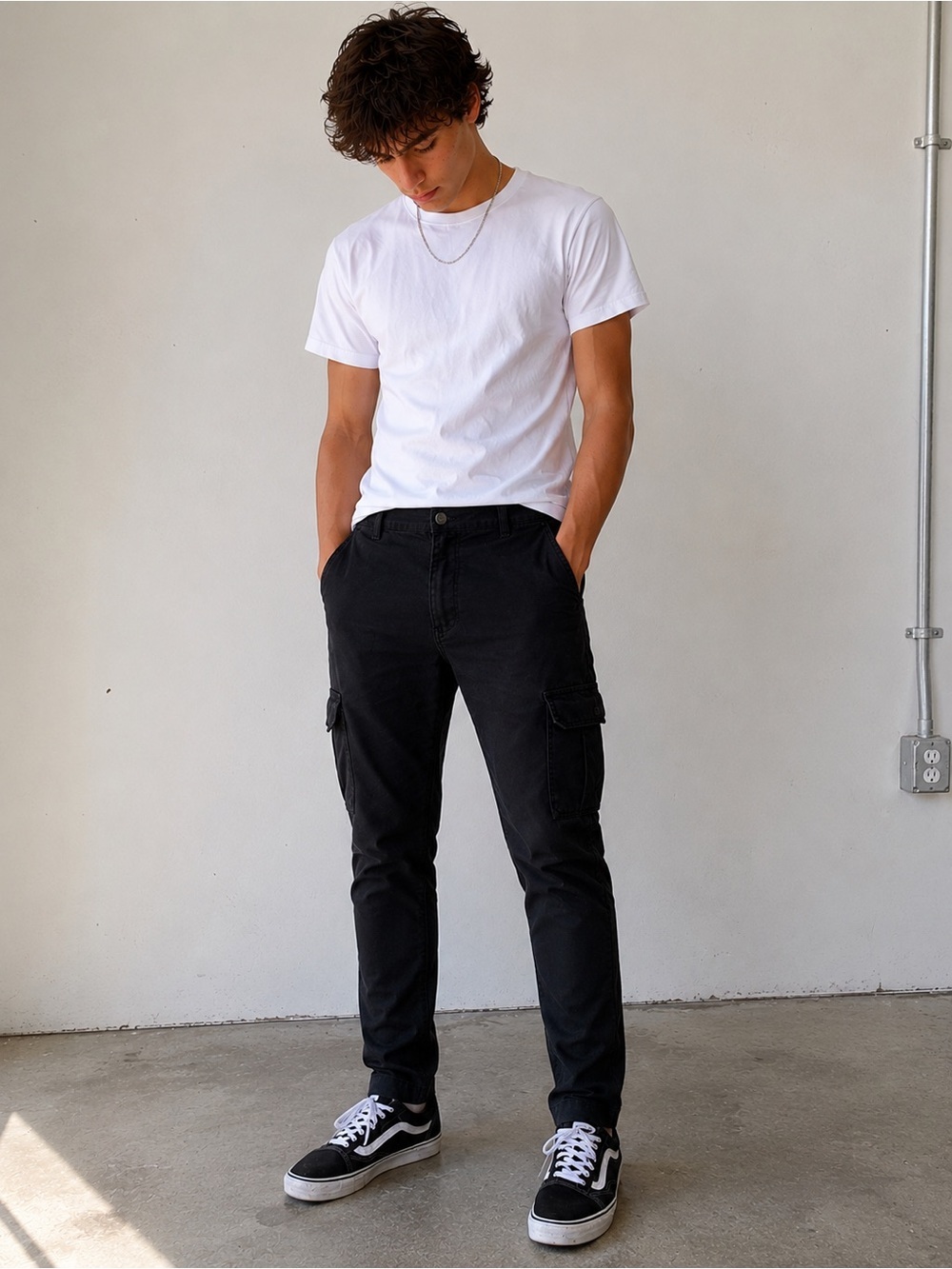 Dickies Black Slim Taper Cargo Pants Men’s 44x30